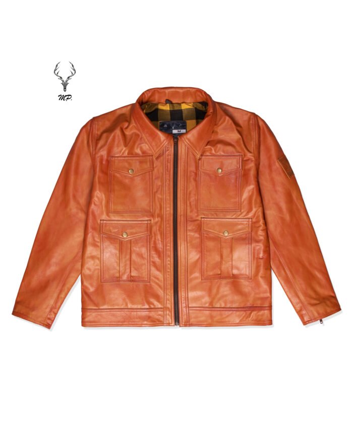Gold Rush The Highland Loch Full Grain Cowhide Bomberstyle Leather Jacket - Image 6