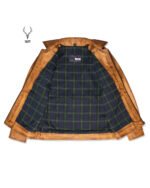 Gold Rush Weekend Warrior Two Tune Premium Yellow Gold Black Distressed Full Grain Leather Jacket - Image 16