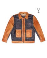 The Wild Scotsman Gold Rush High End Premium Trio Tune Cowhide Leather Jacket
