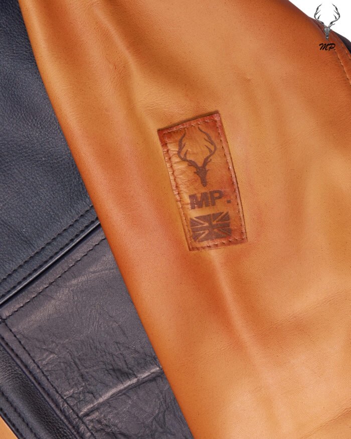 The Wild Scotsman Gold Rush High End Premium Trio Tune Cowhide Leather Jacket - Image 4