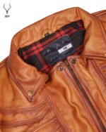 Gold Rush Texas Day Premium Yellow Gold Waxed Full Grain Leather Jacket - Image 16