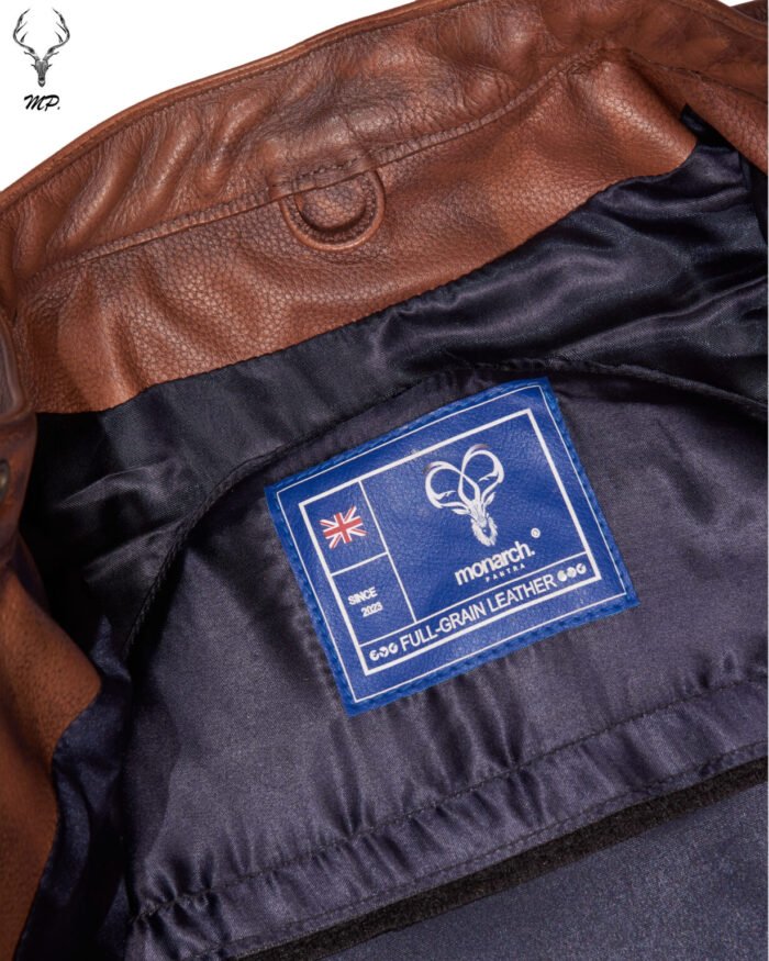 Moto Mid Summer Brown Motorbike Full Grain Cowhide Leather CE Approved Guards - Image 6