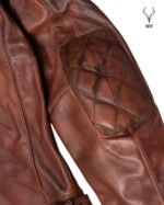 Moto Mid Summer Brown Motorbike Full Grain Cowhide Leather CE Approved Guards - Image 2