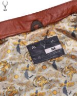 Elegance Terre Cuite Veste Stylish Wood Brown Full Grain Cowhide Leather Jacket Unisex - Image 8