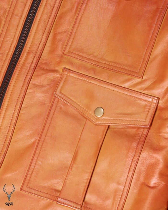 Gold Rush The Highland Loch Full Grain Cowhide Bomberstyle Leather Jacket - Image 13