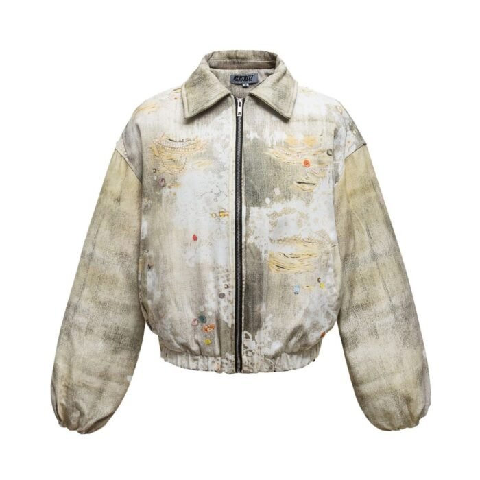 Men’s American Retro 3D Printed Cotton-Padded Jacket - Image 5