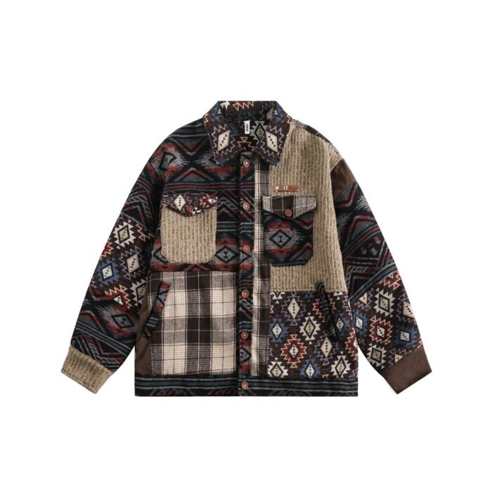Loose Casual Couple Polo Collar Jacket - Image 2