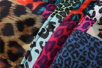 Men’s Leopard Print Contrast Patchwork Stand Collar Padded Jacket - Image 2
