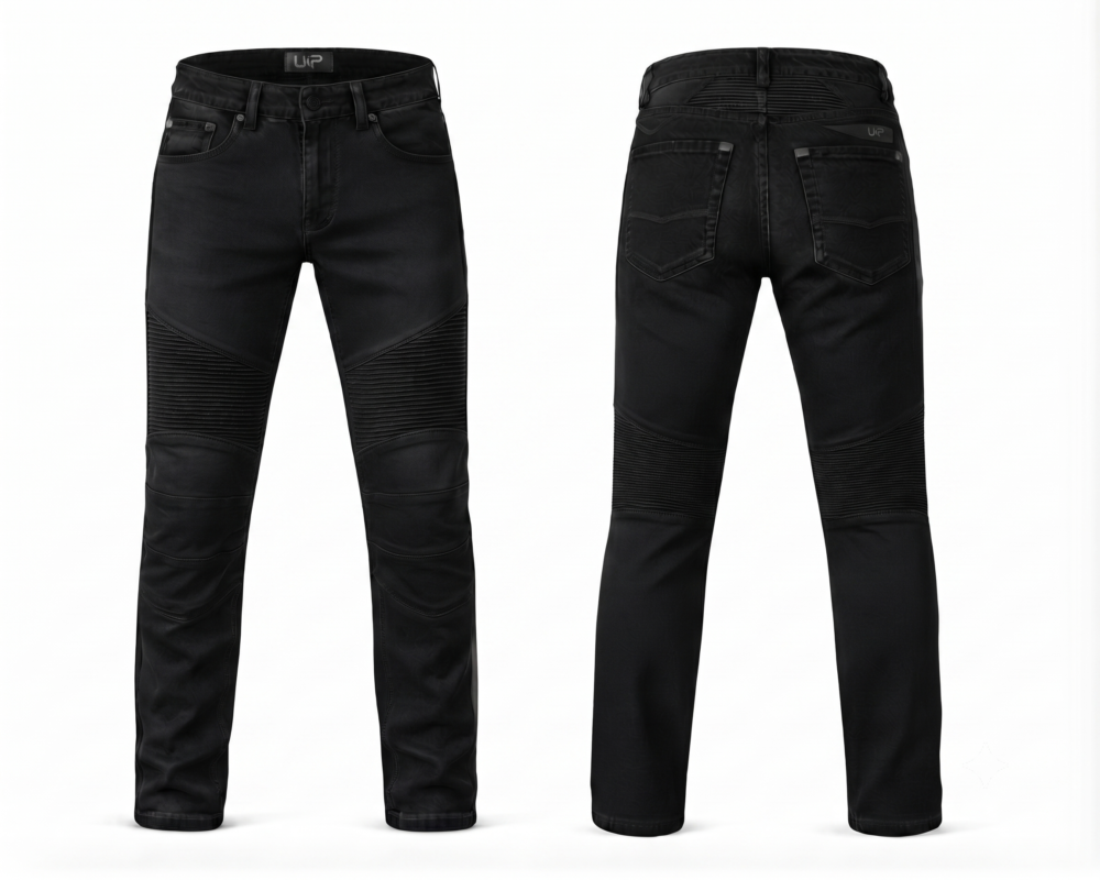 MP Shadow Moto Jeans (Solid Black)