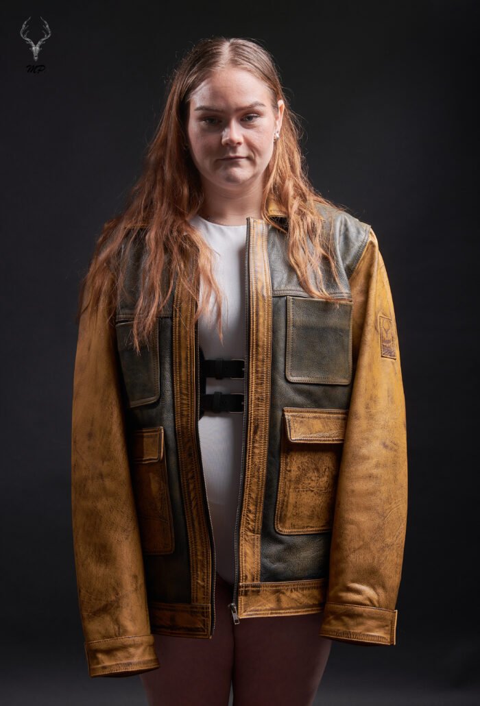 Gold Rush Weekend Warrior Two Tune Premium Distressed Leather Jacket - Image 11