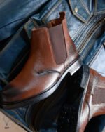 X01 Oiled Pull-Up Leather Boots - Image 5