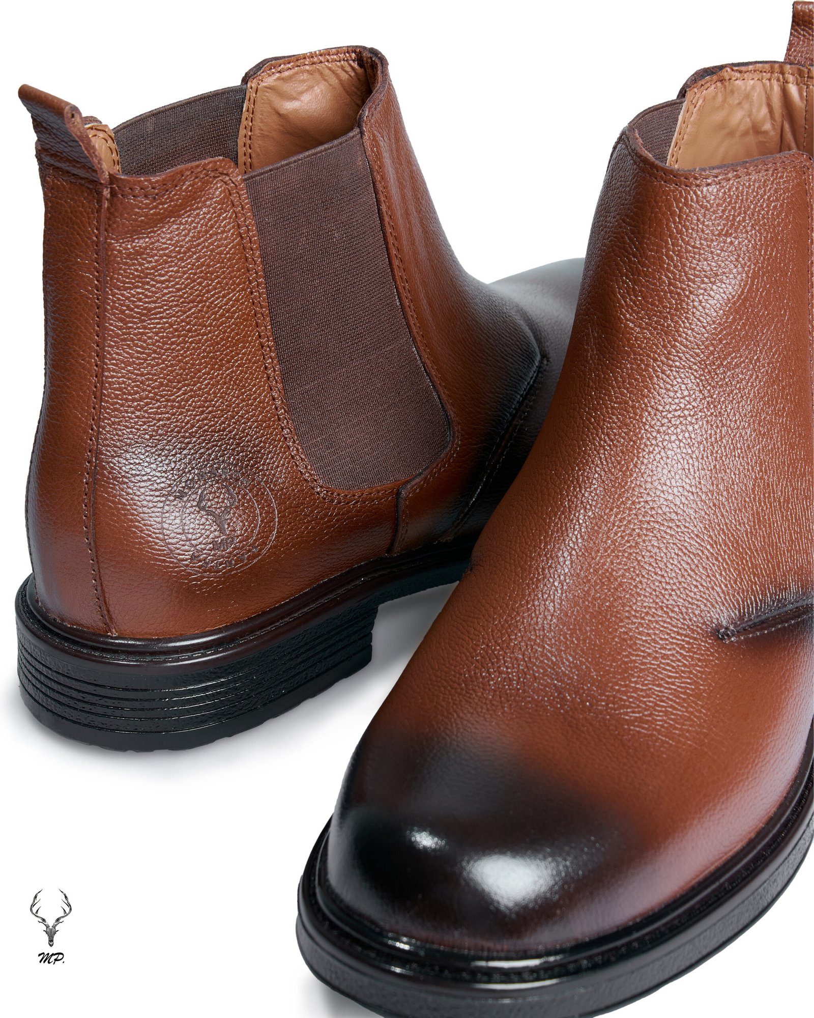 X01 X01 Oiled Pull-Up Leather Boots - Image 1